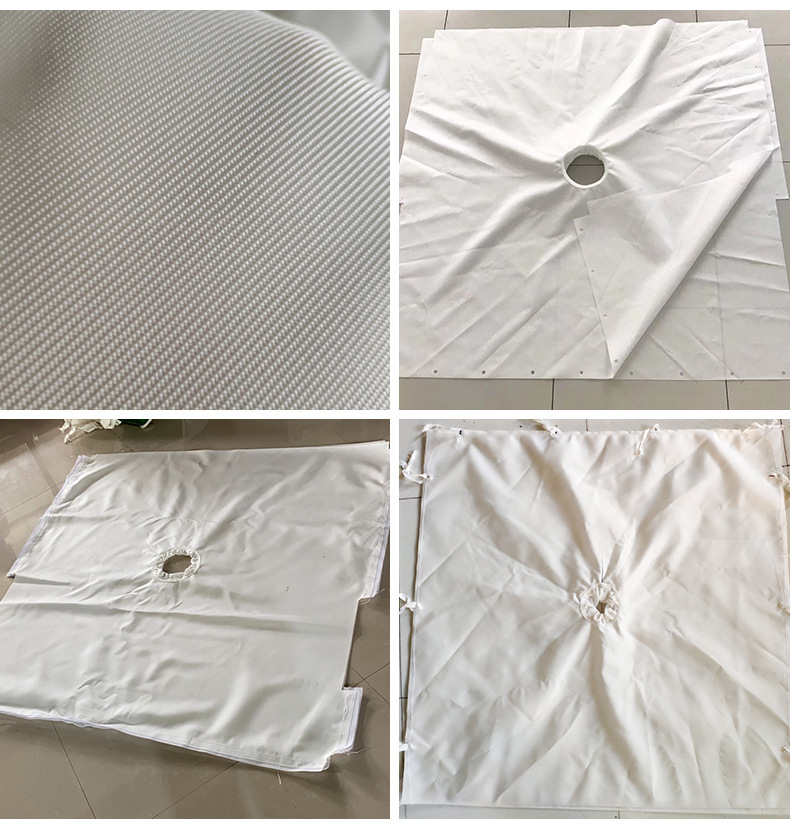 750b丙纶单复丝工业滤布板框压滤机滤布斜纹过滤布除尘器布袋滤袋