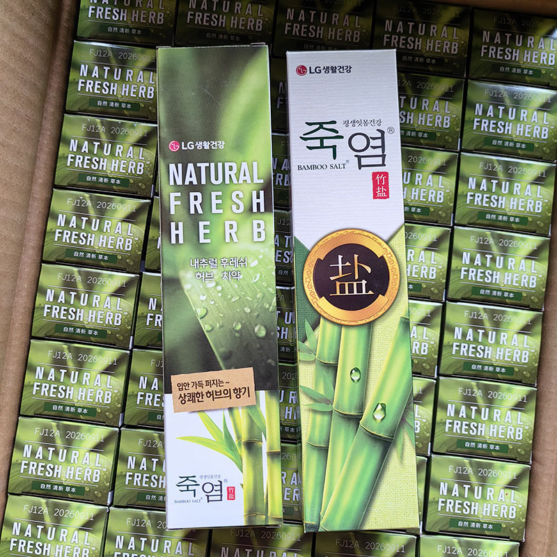 国行版 韩国 lg盐牙膏 160g 竹新草本牙膏薄荷味 牙膏批发-阿里巴巴