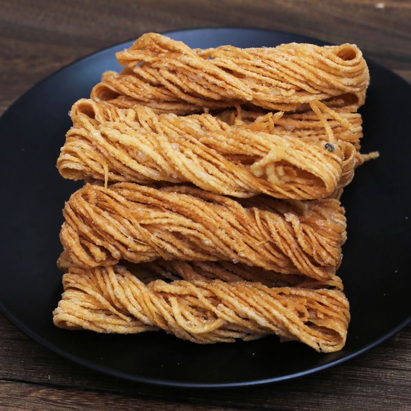 馓子徐州特产小金丝细油炸散麻花油撒酥安徽河南山东麻油茶厂批发