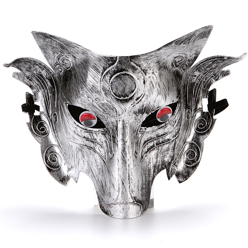 蒙面歌王狼面具灰太狼头套男cos狼头成人头饰万圣节野狼大灰狼