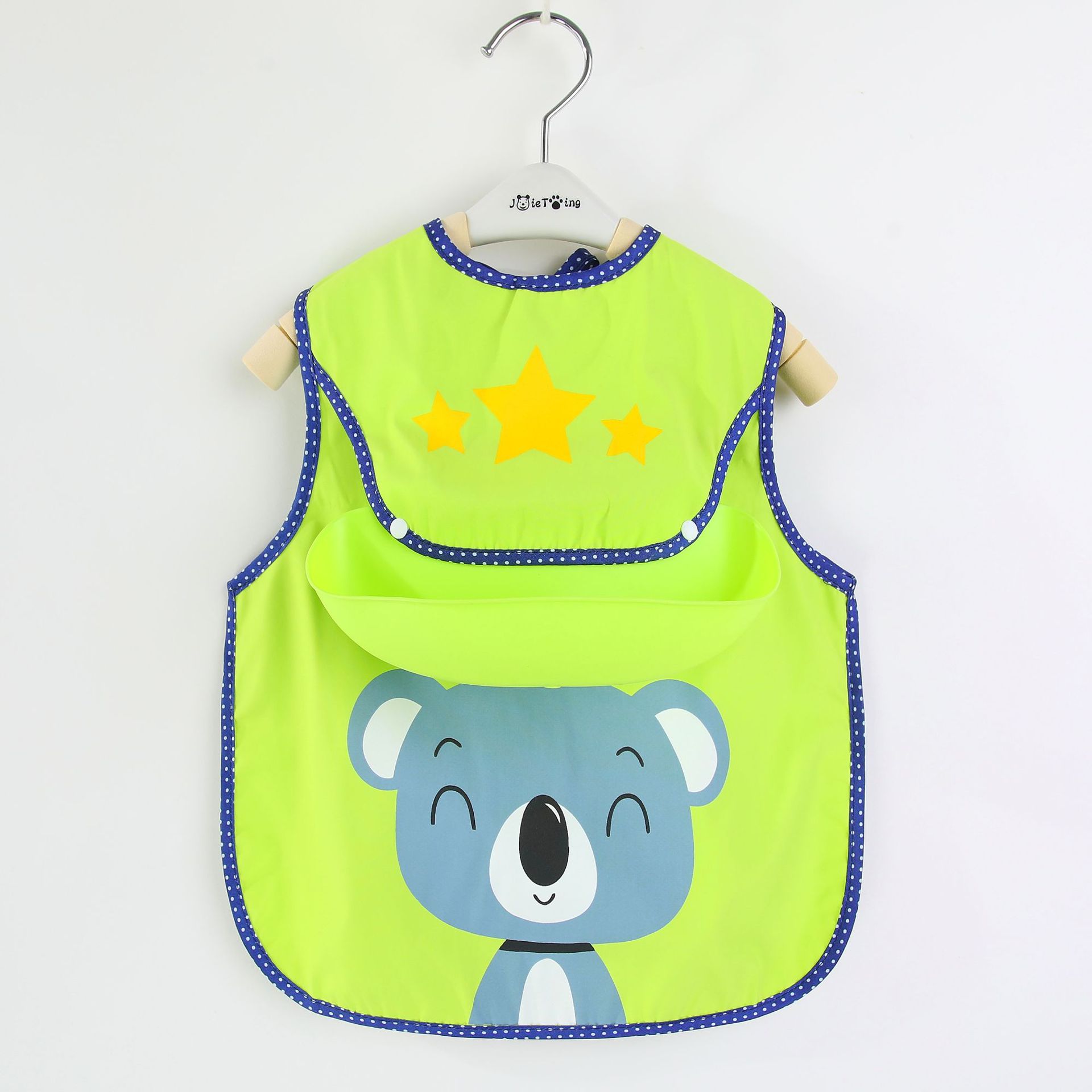 宝宝罩衣女防水围兜防脏儿童吃饭兜小孩围裙男童秋冬季婴儿反穿衣