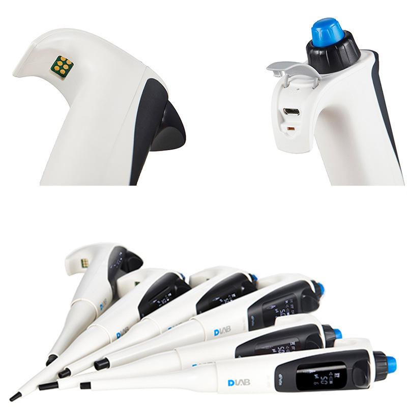 大龙dpette 可调式电动移液枪 100-1000ul简易款电动移液器