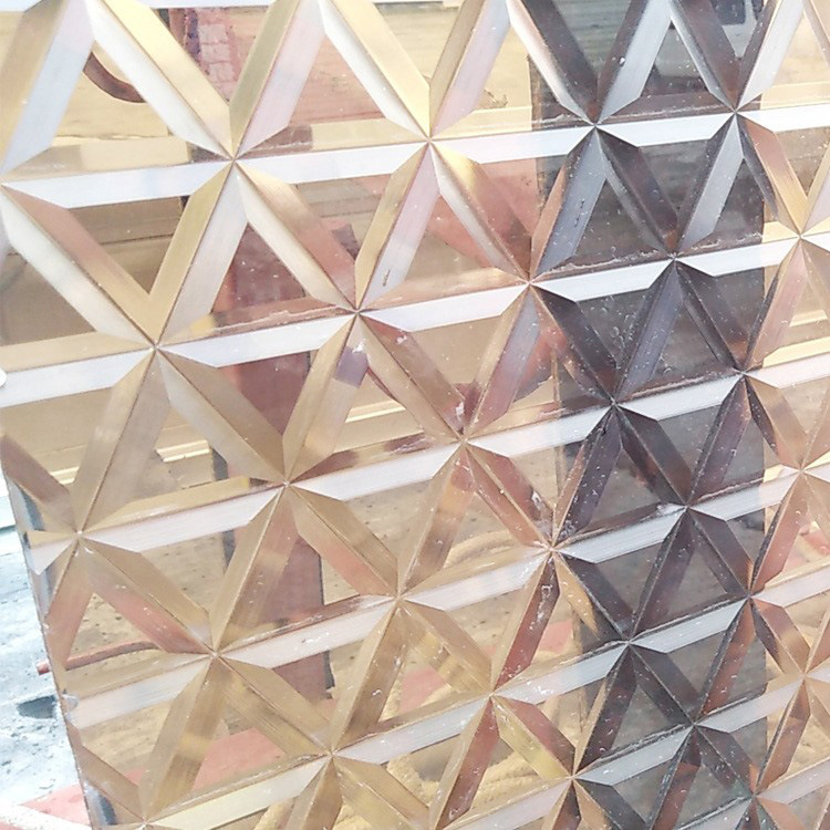 夹丝车刻玻璃电雕长虹钢化3d工艺装饰客厅酒店山水画隔断工程玻璃