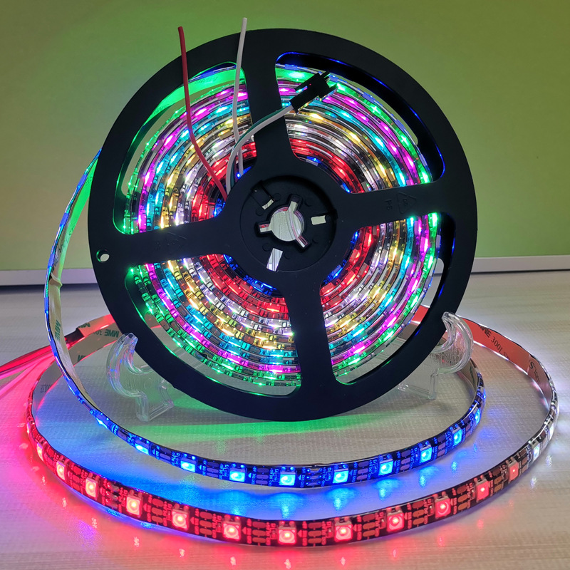 ws2812b幻彩led灯带5v全彩灯条5050灯珠内置ic炫彩单点单控软灯条