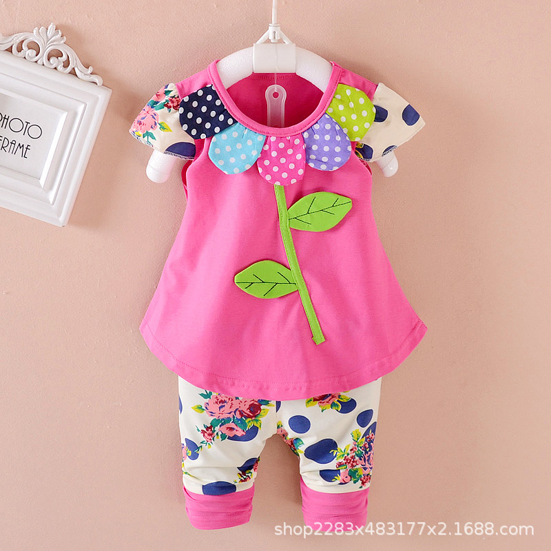套装洋气小童装新款女宝宝夏装无袖小孩衣服两件套时髦潮-阿里巴巴