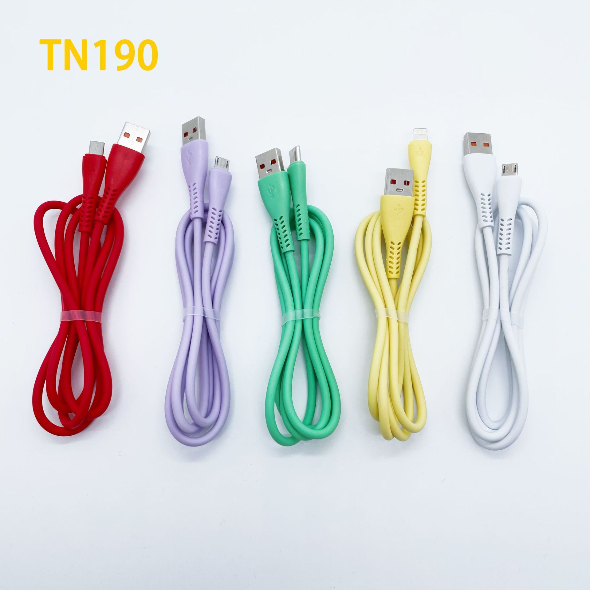 Tn190 New Woven Fast Charge Data Cable I5 Android TC Smartphone Qc3.0 Fast Charge Function Delivery Supported