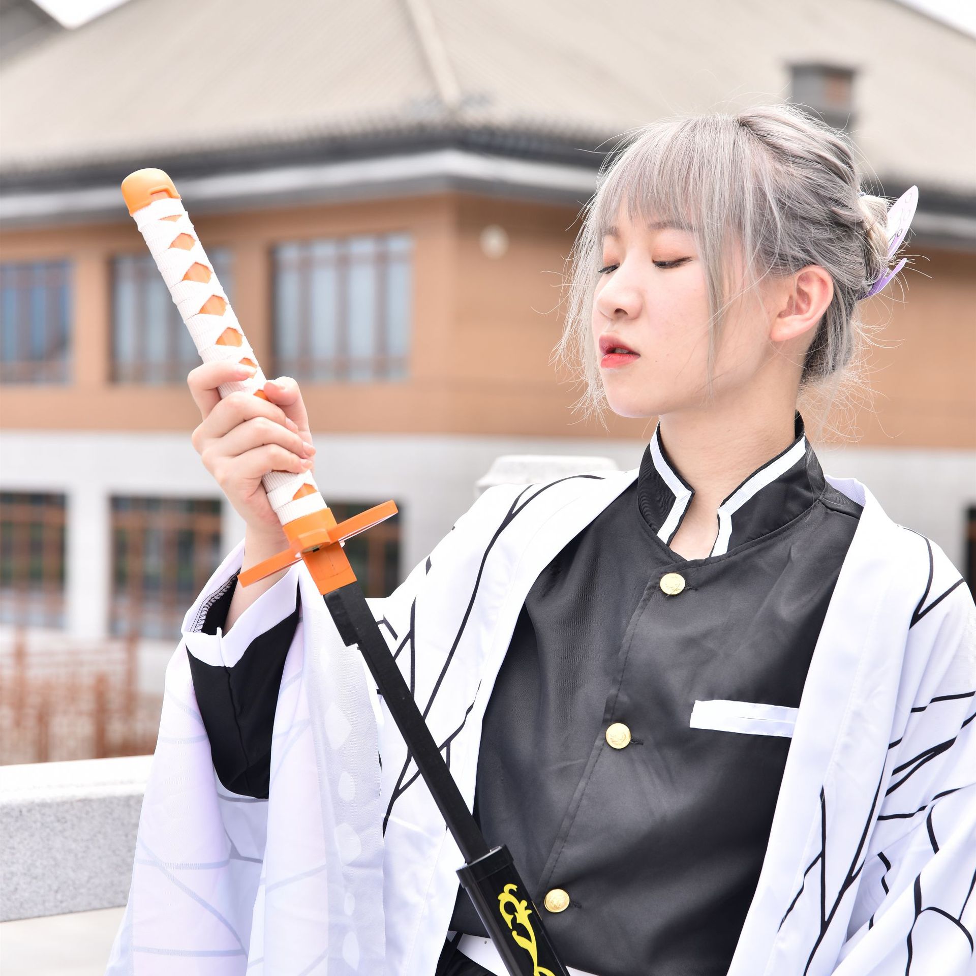 鬼灭之刃刀蝴蝶香奈惠甘露寺不死川拔剑道日轮刀cos必备道具武器