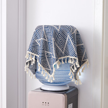 跨境小盖布饮水机防尘罩套子打印机床头柜盖布台灯微波炉盖巾台布