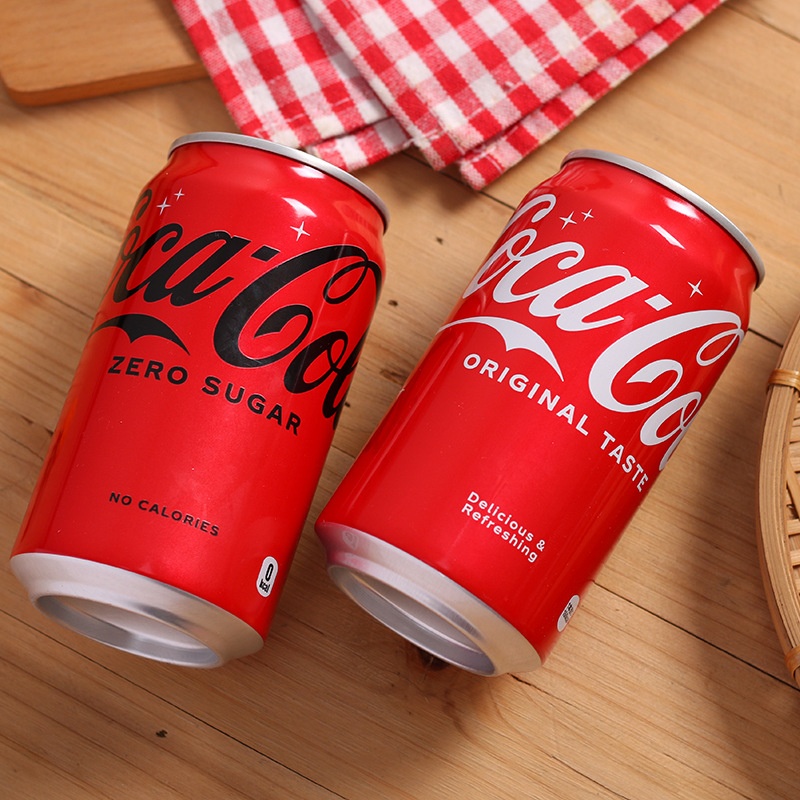 日本原装进口无糖可口可乐350ml0卡零卡碳酸饮料易拉罐汽水饮品