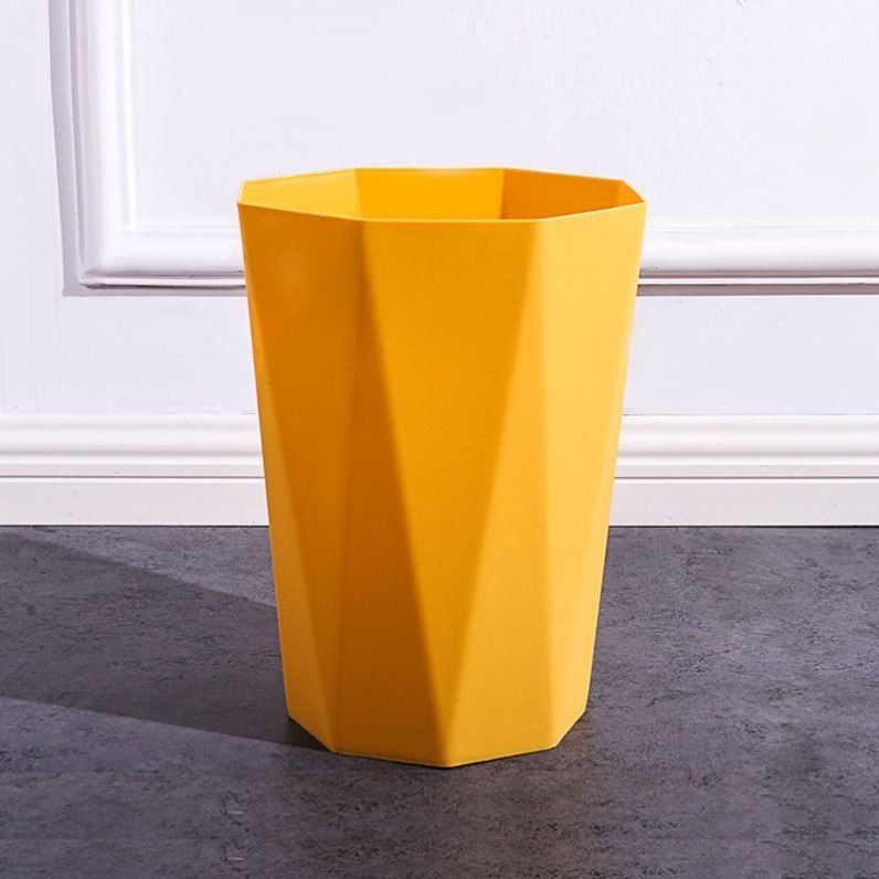 Nordic Creative Simple Diamond Household Trash Can Uncovered Kitchen Living Room Office Hotel Large Wastebasket Wholesale