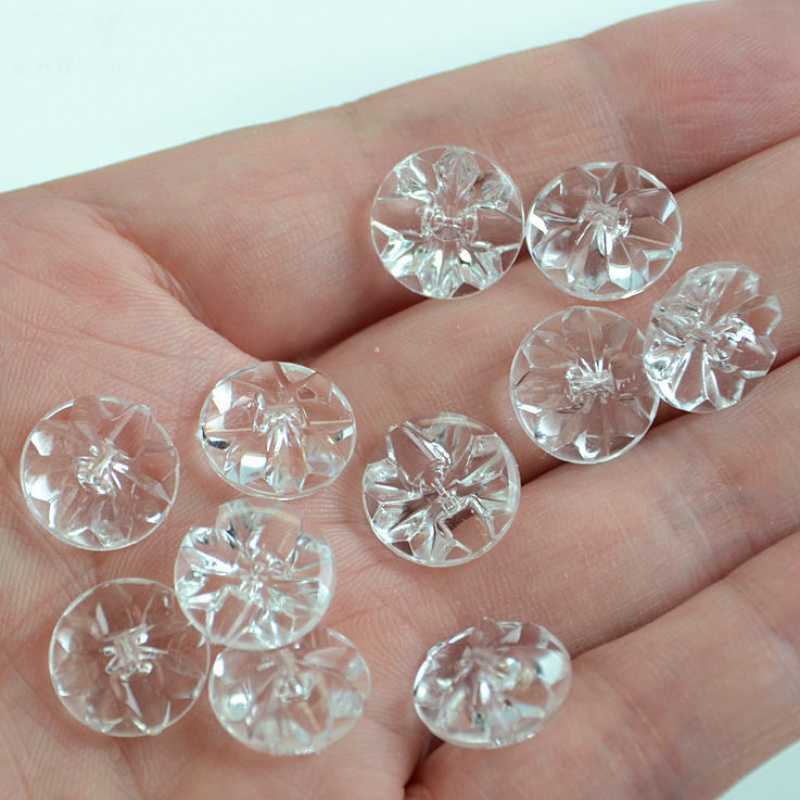 衬衣衬衫女亚克力纽扣白透明珠光裙子毛衣童装开衫纽扣睡内衣扣子