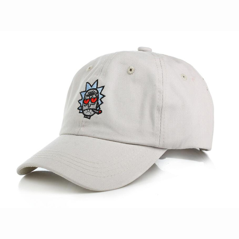 Cross-Border European and American Cartoon Rick and Morty Embroidered Rick and Morty Baseball Cap Casual Peaked Cap