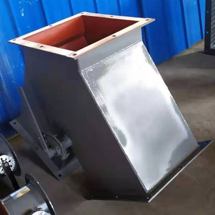 奥莱电液动三通分料器 扇形三通挡板阀 方口三通分料器