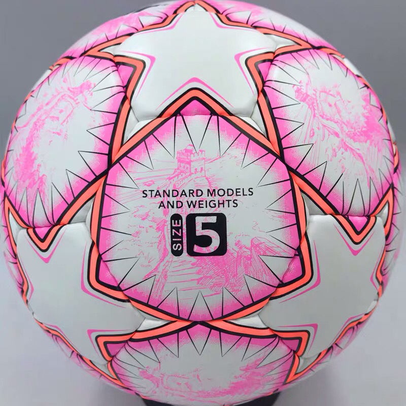 【粉色足球】5号4号手缝足球耐磨儿童男女生中小学生中考训练比赛