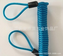 路亚钳失手绳六色钢丝弹簧绳拉伸1.5米塑料绳亚马逊速卖通热卖推