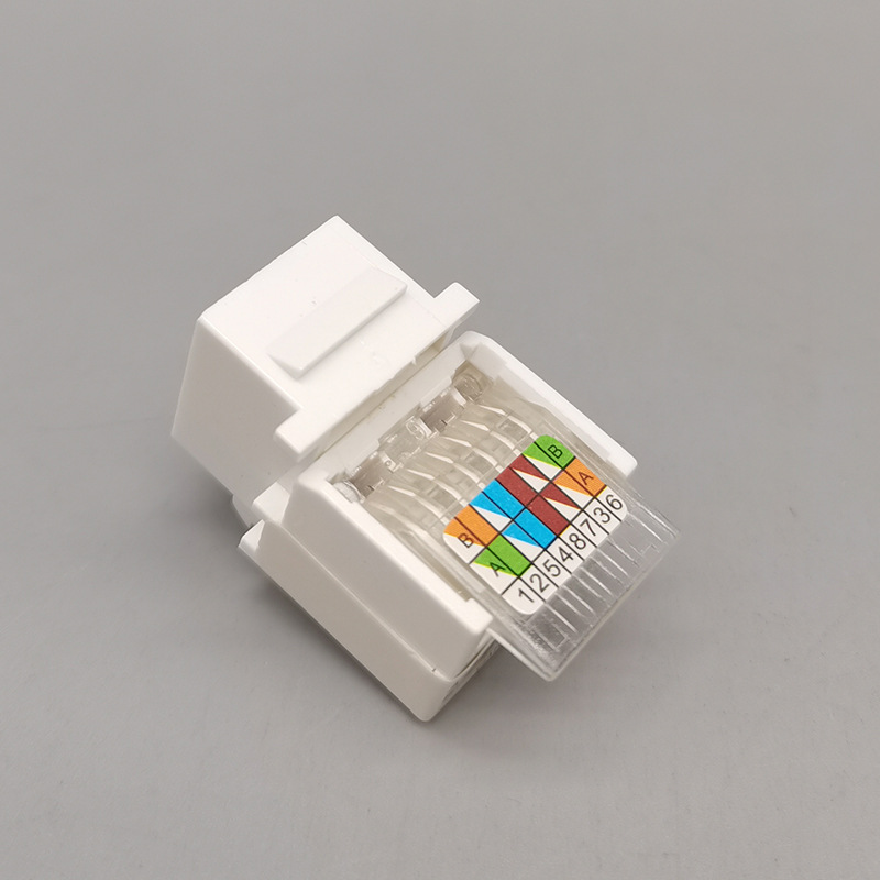 amp安普六类网线面板rj45免打插座cat6信息模块千兆电脑网络模块