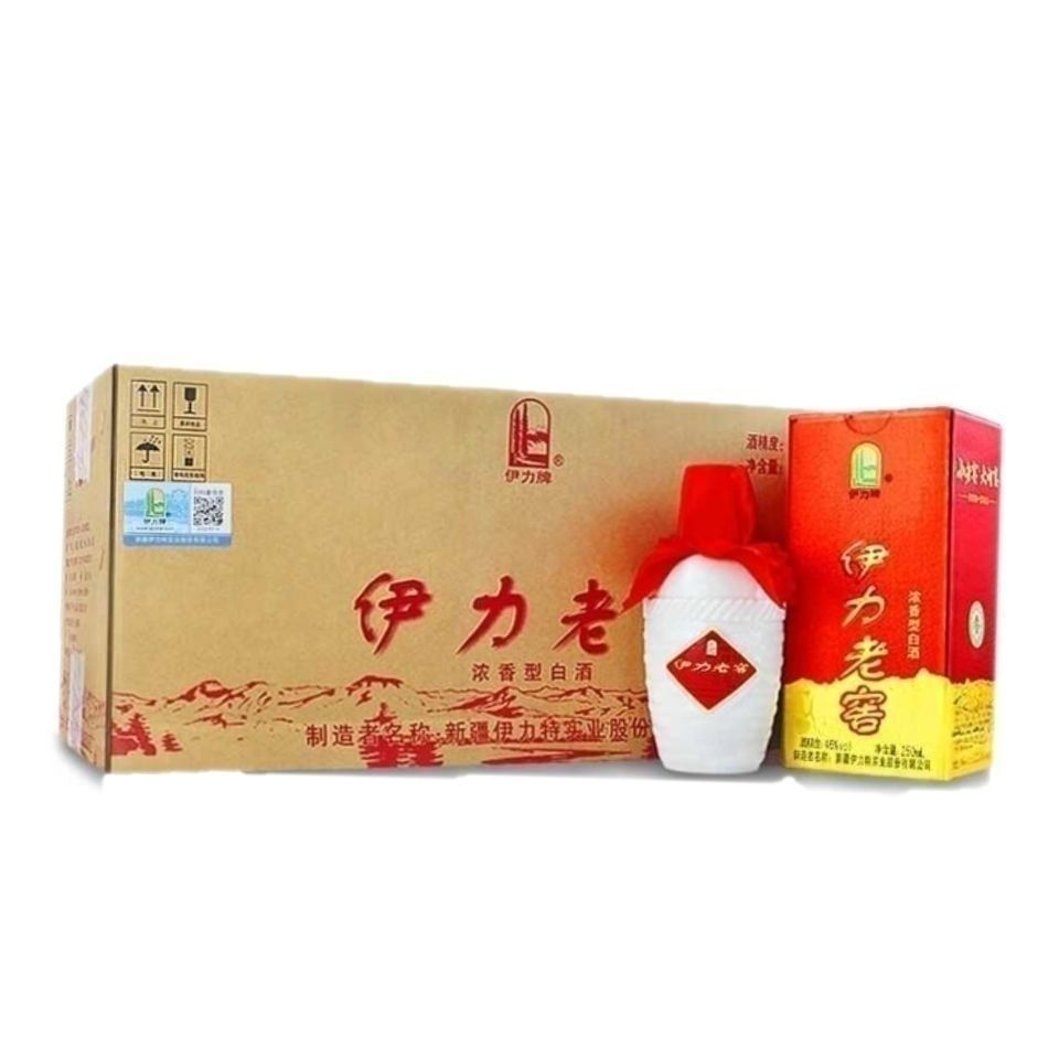 新疆白酒伊力特伊犁小老窖46度×10瓶×250ml浓香型白酒包邮