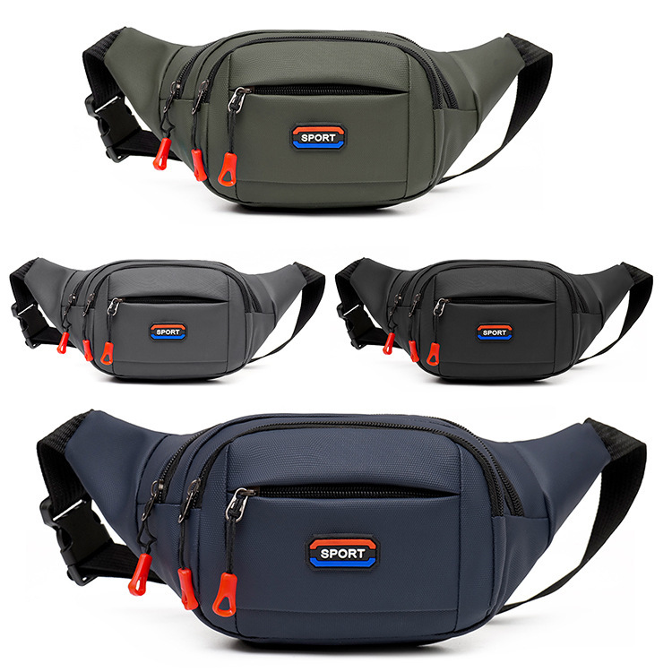 New Waist Bag Men‘s Outdoor Sports Mountaineering Bag Running Bag Chest Bag Cashier Messenger Bag