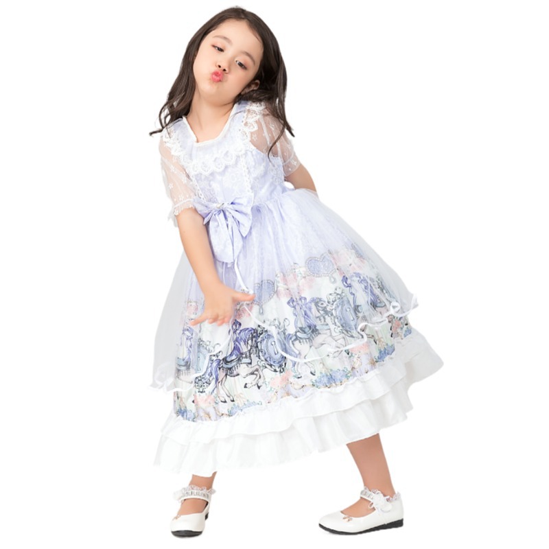 儿童动漫lolita女仆裙生日派对礼服洛丽塔公主洋装女童连衣裙