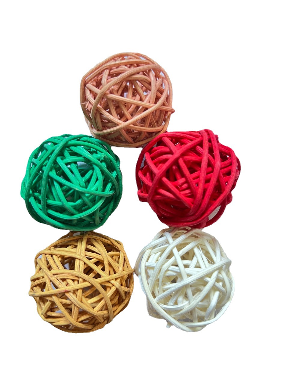 4cm手工藤编编织猫咪藤球铃铛逗猫藤球发声球娱乐互动玩具-阿里巴巴