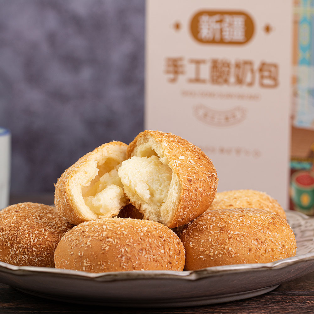 新疆吾疆美安居尔盼月手工酸奶包奶酪包1000g早餐面包独立装包邮