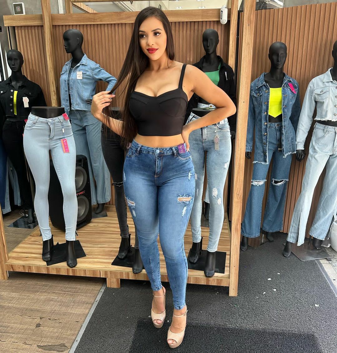 New Women's Jeans Skinny Pants Women's plus Size European and American Style Sexy Hot Girl Skinny Jeans Supply Wholesale