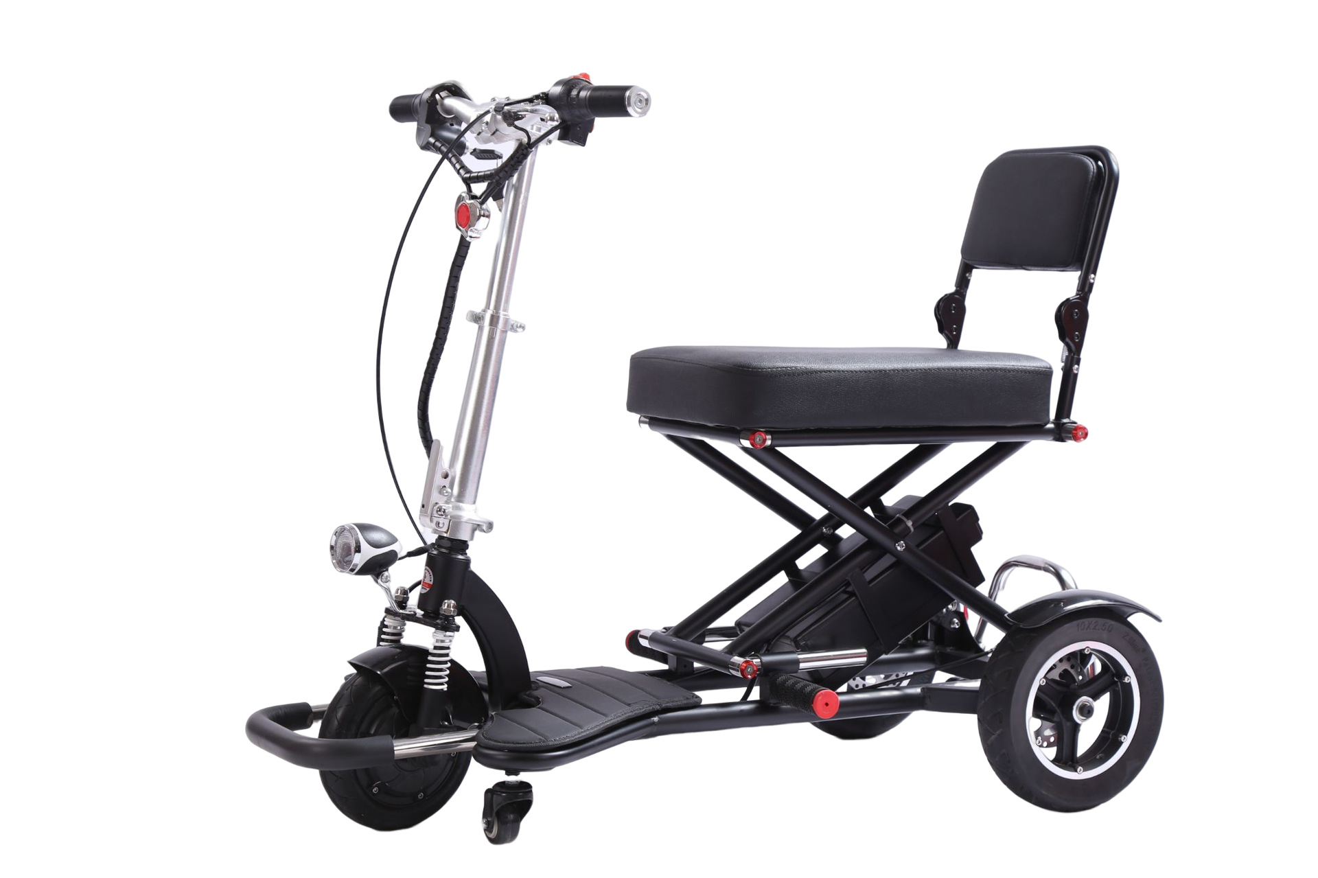 折叠电动三轮车带ce认证老年代步车残疾人家用小型轻便休闲三轮车