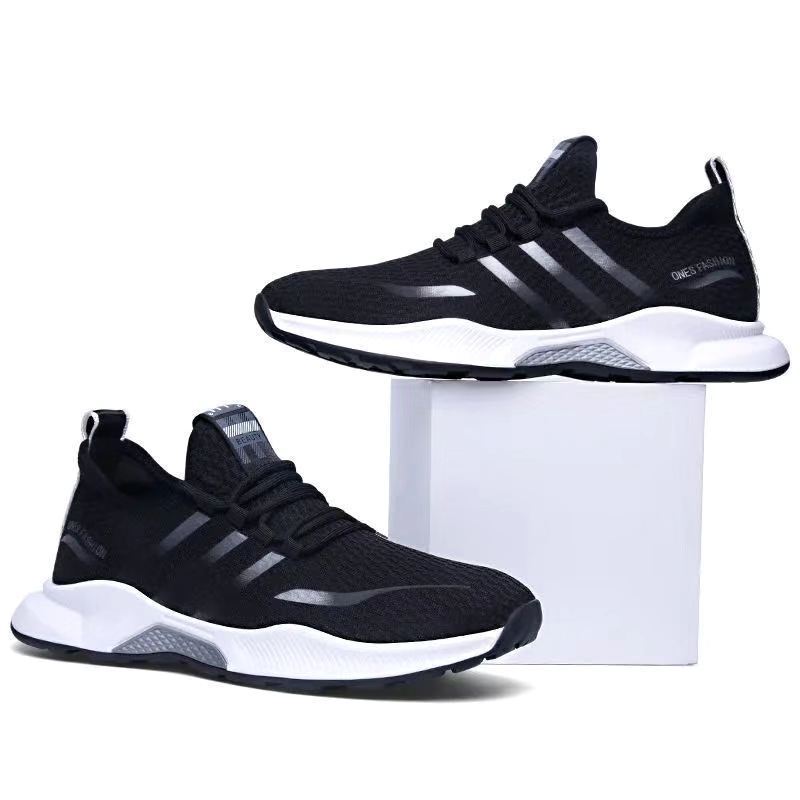 Men's Shoes 2021 Spring New Trendy Men's Sports Mesh Trendy Shoes Breathable Korean Casual Shoes One Piece Dropshipping