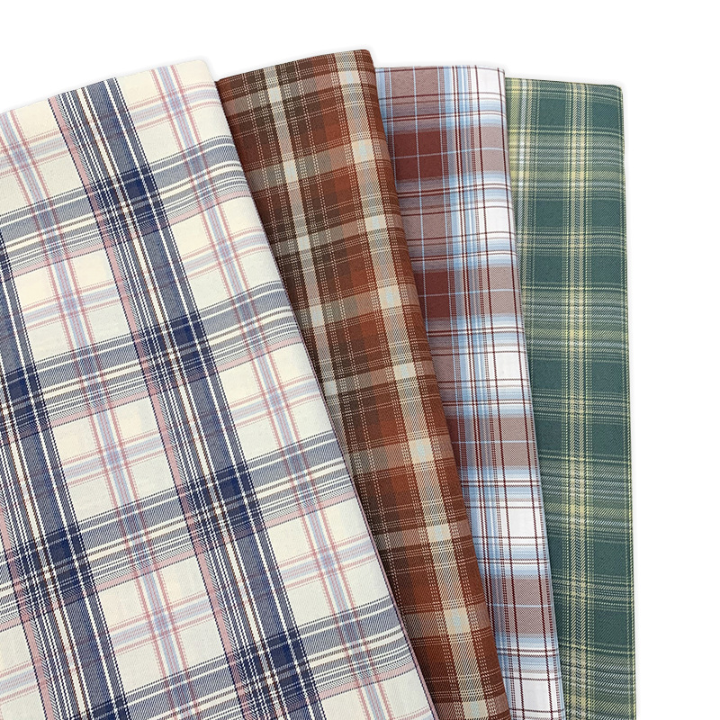 支持jk格子面料现货制服jk百褶裙日韩色织tr全涤斜纹格布-阿里巴巴