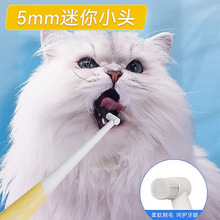 猫咪专用迷你小牙刷宠物牙齿清洁狗狗长柄牙刷猫刷牙除口臭可食用