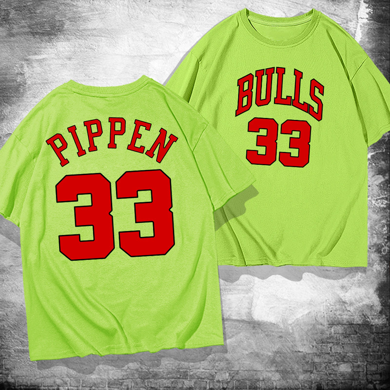 gn队短袖t恤斯科蒂·皮蓬33号情侣装宽松潮流篮球服运动外套