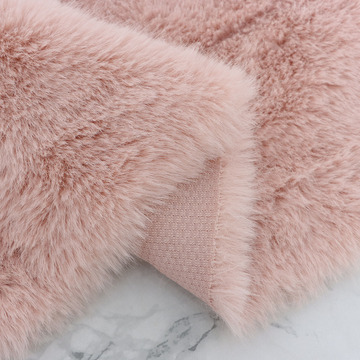 现货全涤1400g编织仿狐狸毛布料 托卡面料仿皮草大衣服装玩具布料