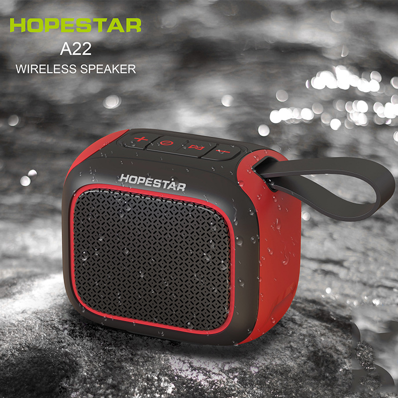 hopestar-a22新款迷你手提户外便携蓝牙音箱两台对联插卡小低音炮