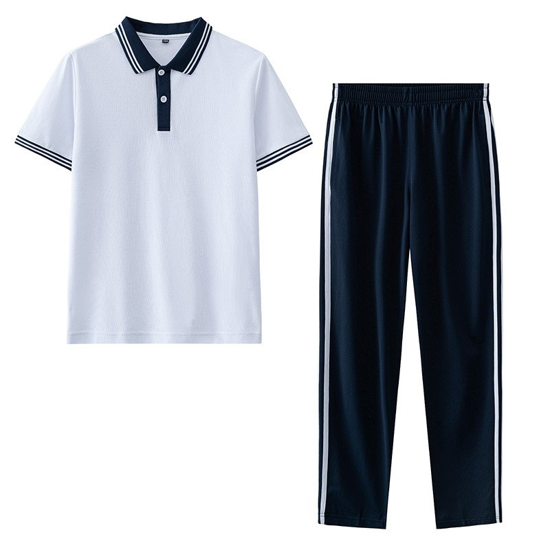 夏季校服套装中学生学院风高中生班服初中生短袖运动会毕业照服装