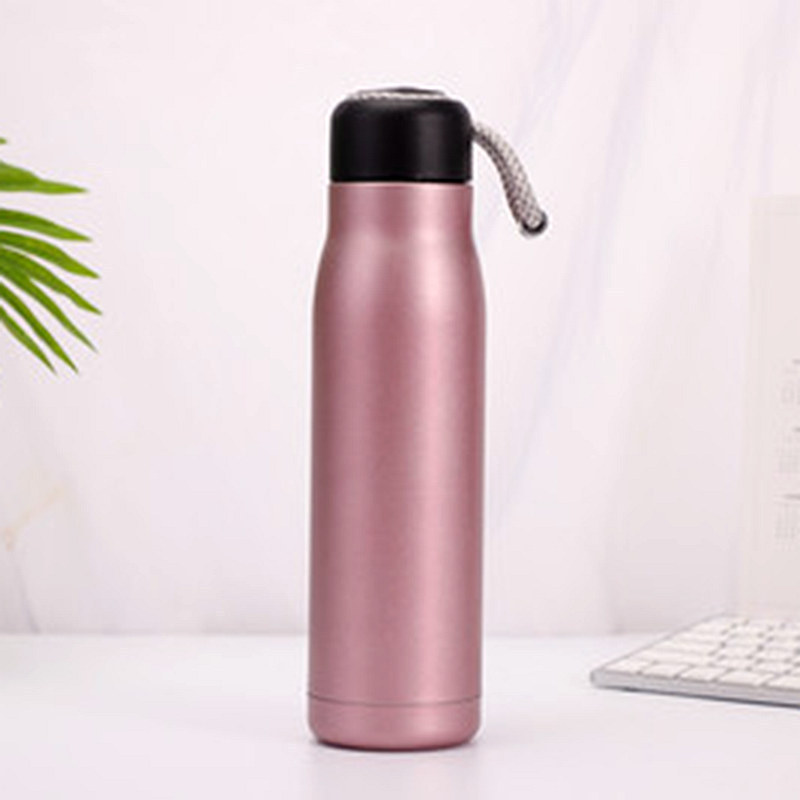 New 304 Knight Outdoor Vacuum Cup Stainless Steel Portable Portable Sports Cup Portable Cup Gift Customization Rope Holding