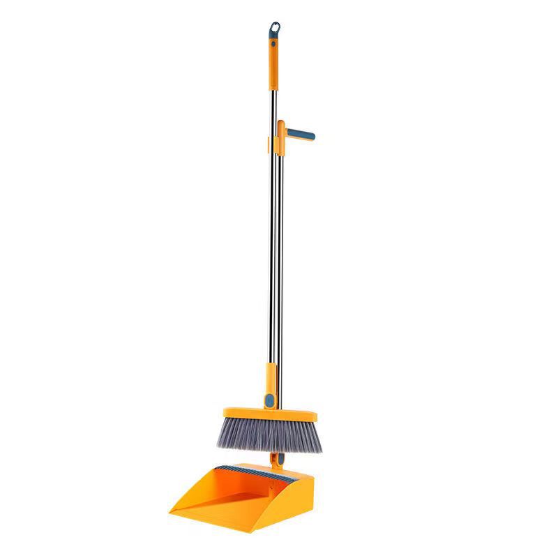 Rotating Broom Dustpan Set Household Broom Standing Storage Broom Set Quantity Discount