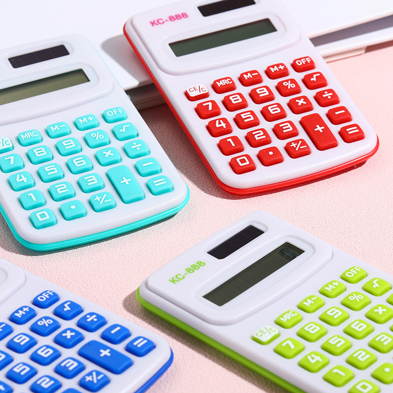 Small Mini Portable Color Calculator Only for Pupils Pocket Small and Simple Factory Direct Sales Wholesale