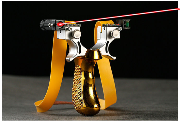 激光高精准暴力98k弹弓大全强力快压成人竞技专业玩具弾弓高级