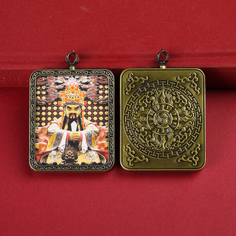Tibet Fifth Master Thangka Pendant Mill Ram Previous Life Fifth Master Pendant Men and Women Buddha Pendant Thangka Painting Heart