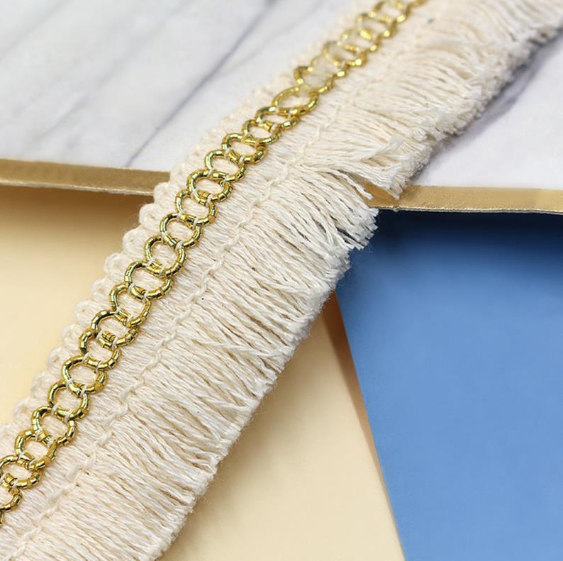 Cross-Border Direct Supply Cotton Thread Sewing Thread Tassel Fringe Lace DIY Crafts Girls' Curtain Decorative Clothing 