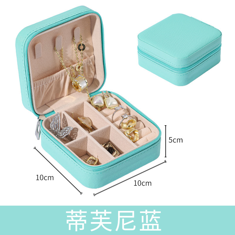 INS Ear Stud Necklace Ring Jewelry Storage Portable Jewelry Box Jewelry Storage Box Packaging Box Ornament