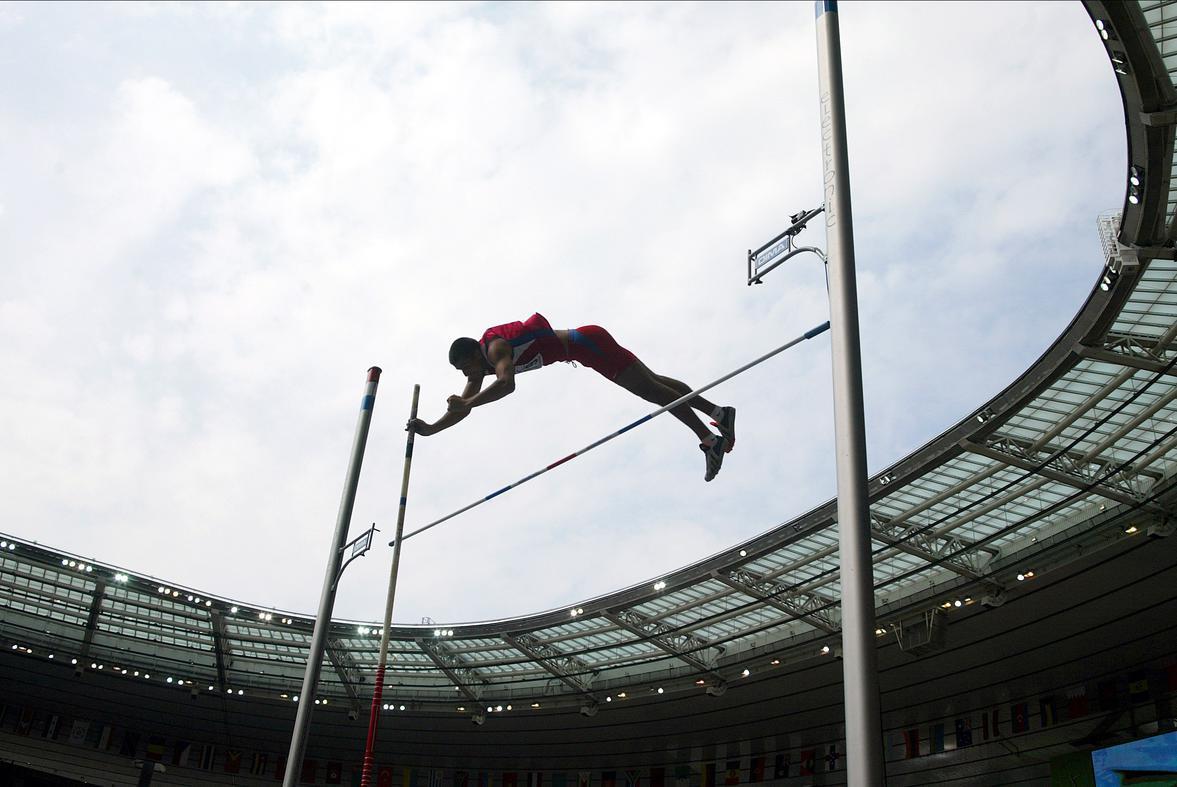 田径器材弹性撑杆跳高 撑杆跳 撑杆跳高比赛用杆