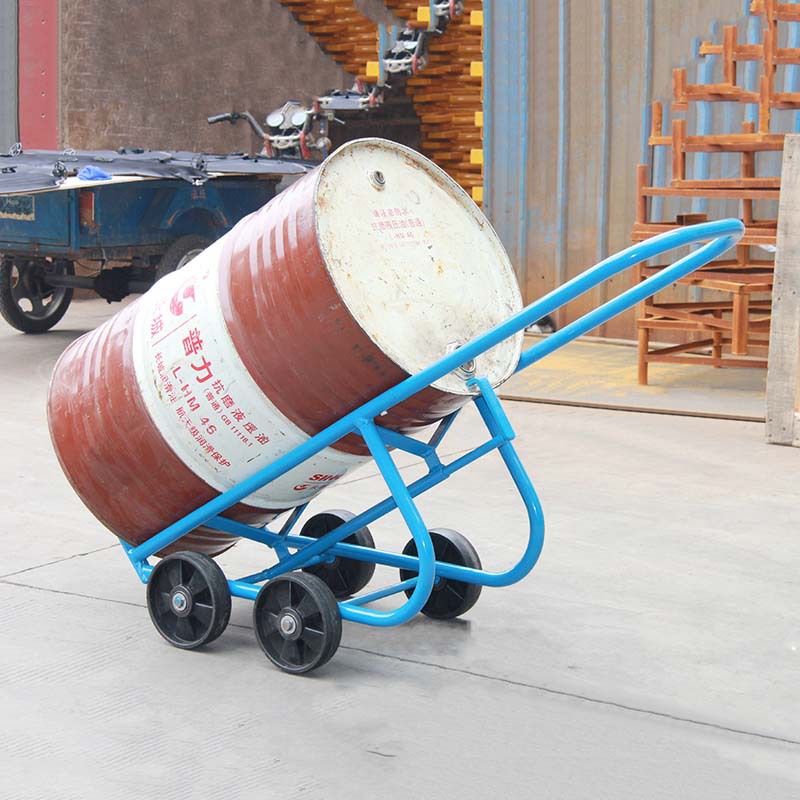 供应df10多功能油桶搬运车手动机械倒料车圆桶手推托盘装卸车