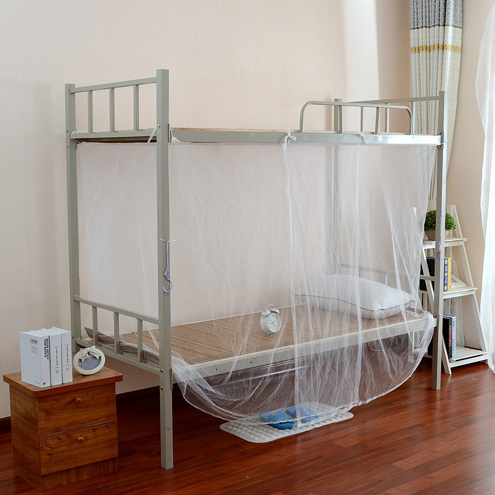 生产方顶蚊帐单人学生免安装蚊帐防尘方顶拉链老式大蚊帐加工生产