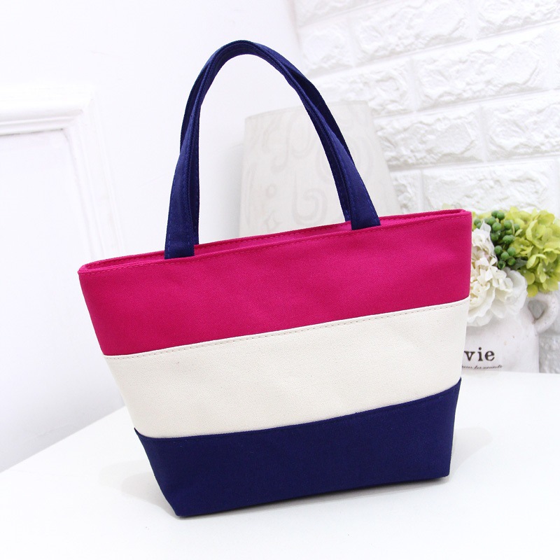 加厚防水帆布牛津布手拎便当妈妈包手提包小布包饭盒袋上班女包-阿里