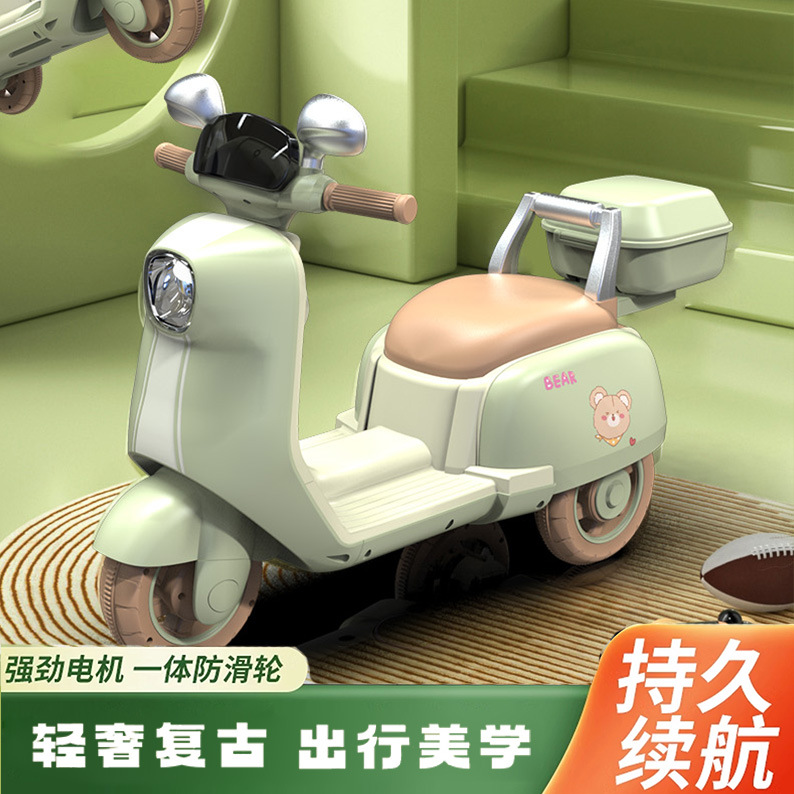 Children's Electric Motor 1-5 Years Old Boys and Girls Toy Car Can Sit Double Drive Electric Remote Control Toy Car