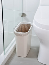 卫生间缝隙垃圾桶带盖家用厨房夹缝无盖长方形垃圾篓厕所纸篓特特