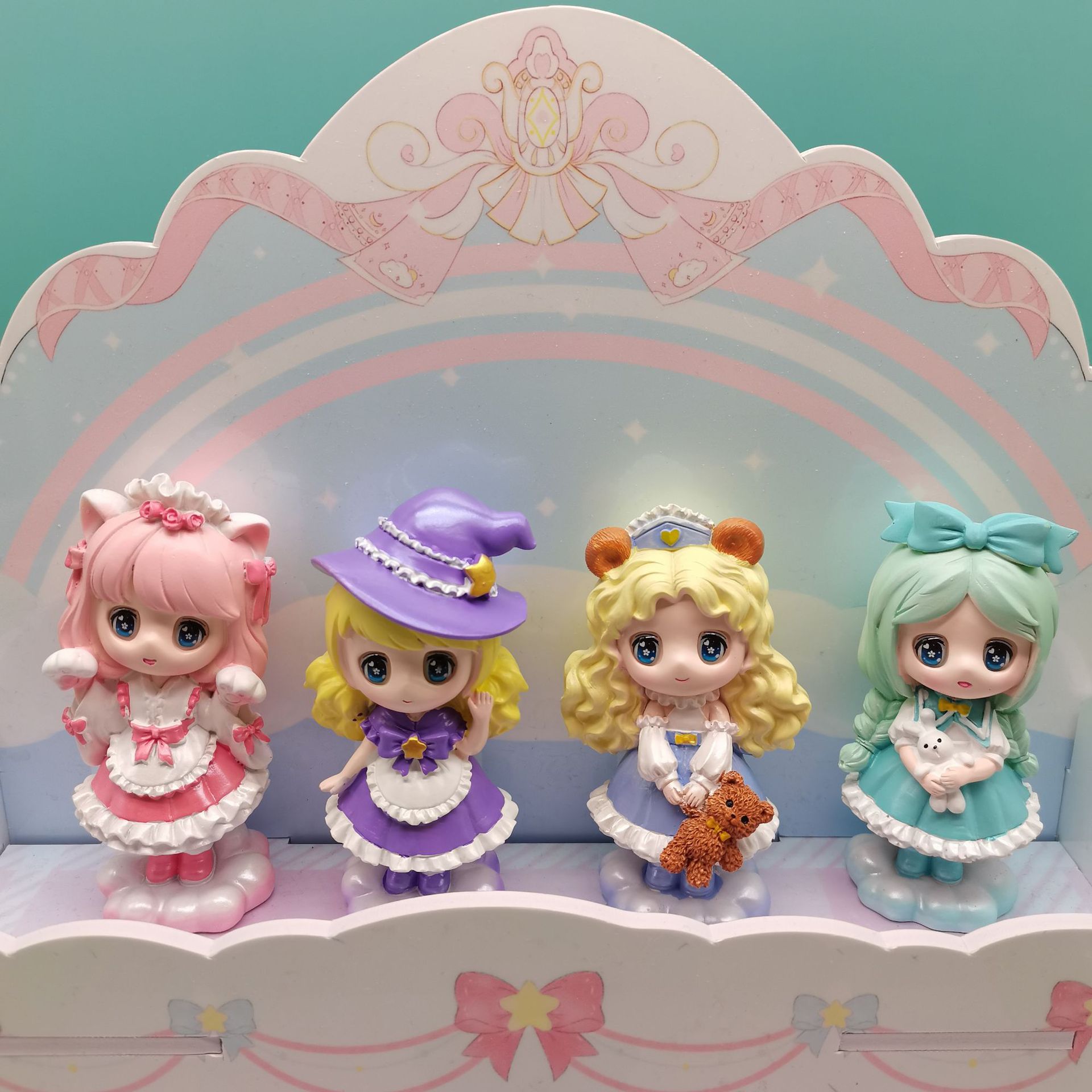 追光少女盲盒手办摆件批发树脂工艺品浙江义乌小商品支持一件代发