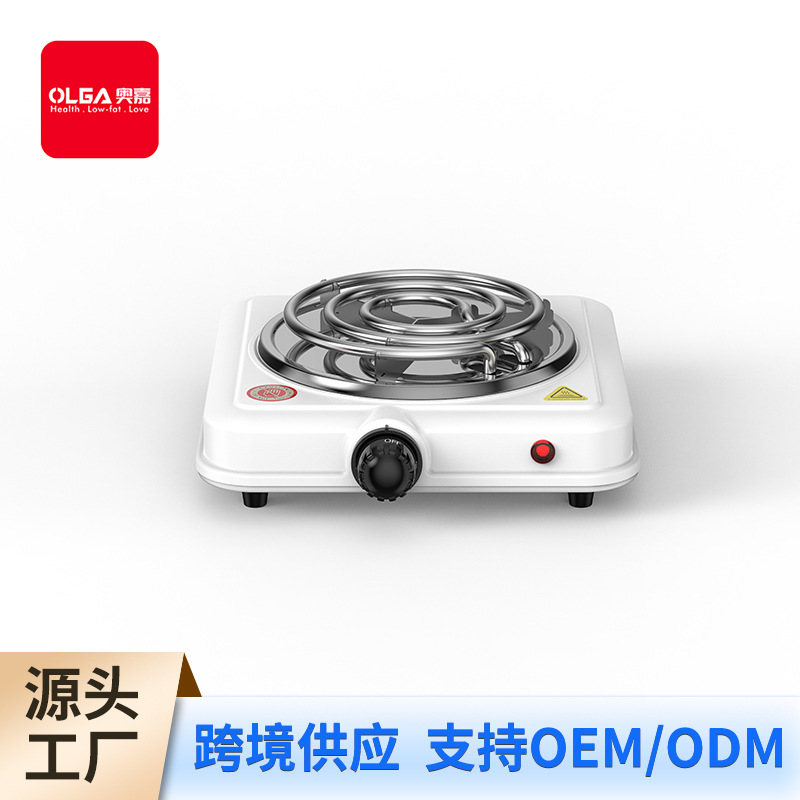 跨境蚊香管电热炉单灶1000w外贸家用炒菜hotplate110v美规电炉