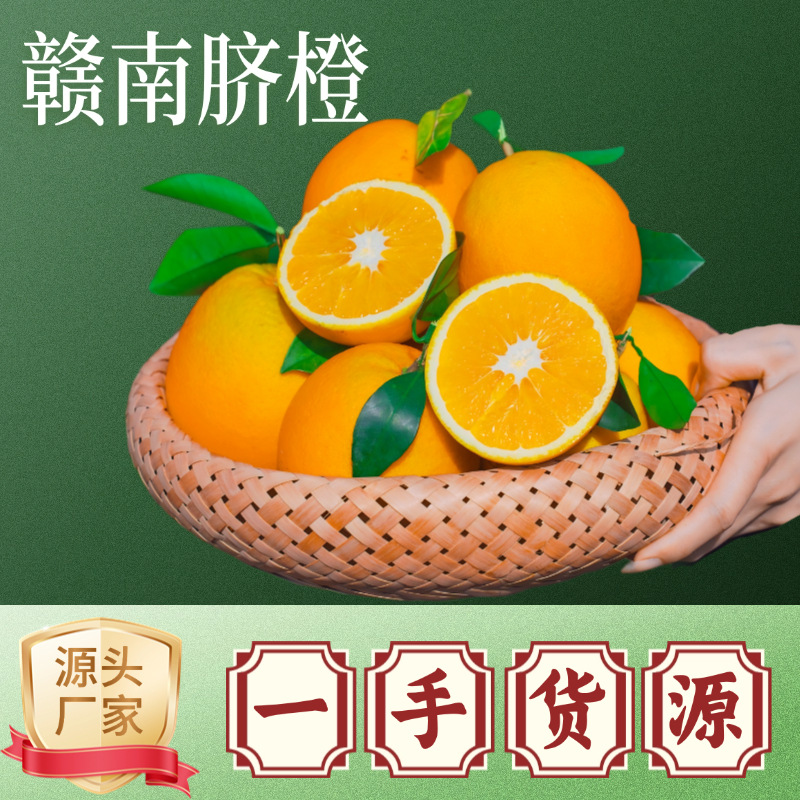 江西赣南脐橙新鲜当季水果产地直发应季橙子现摘批发脐橙厂家直发